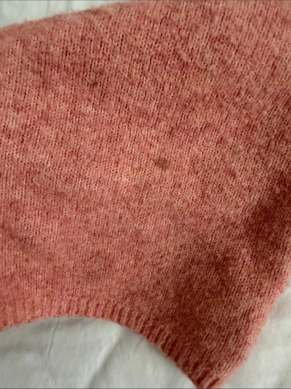 Zara and bush peach and Cream Knit Bear Sweater size 6-9months